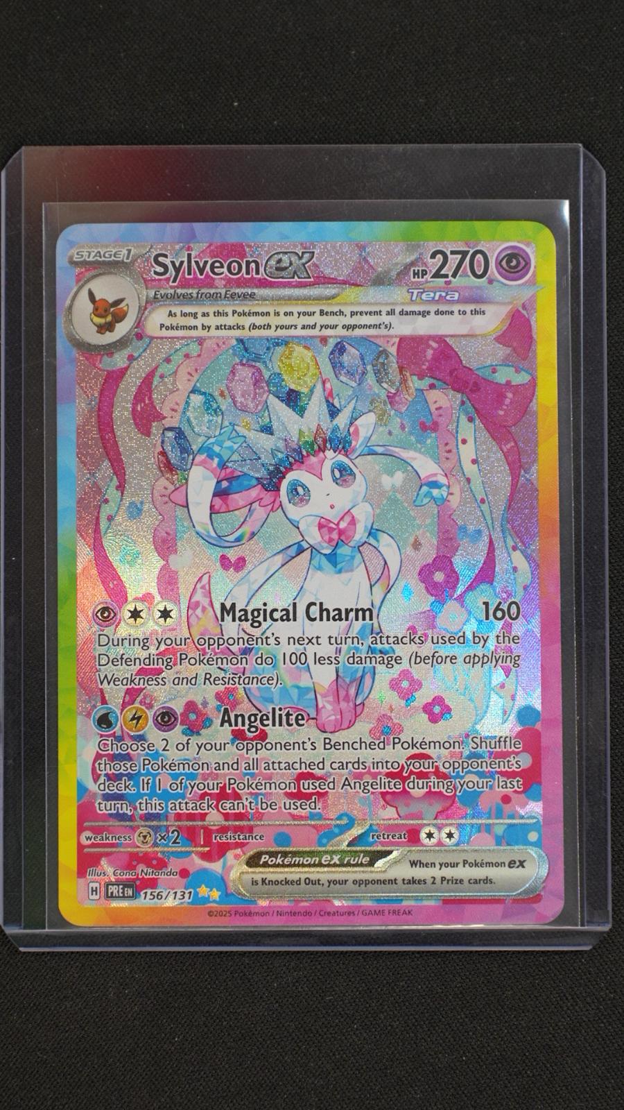 Sylveon ex 156/131 Holo Prismatic Evolutions Pokemon NM