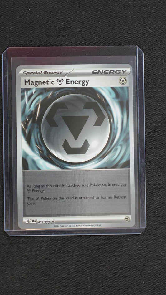 Magnetic M Energy 085/086 Holo Rare Chaos Rising Pokemon Reverse Holo Near Mint