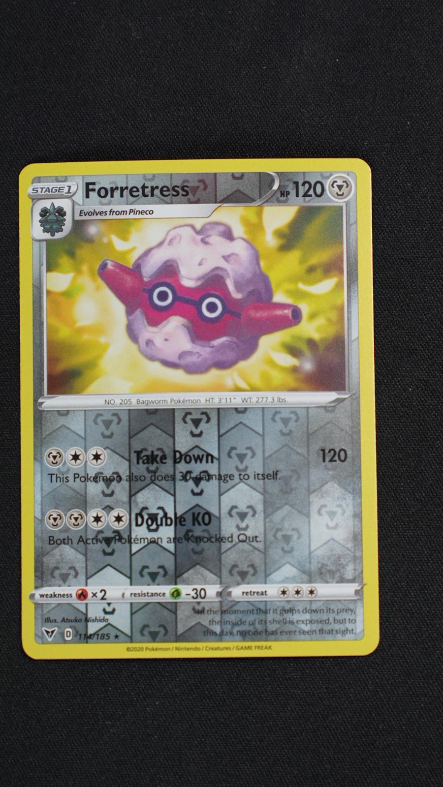 Forretress 114/185 Rare Vivid Voltage Pokemon Reverse Holo Near Mint