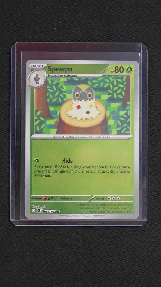 Spewpa 008/088 Common Perfect Order Pokemon Reverse Holo Near Mint