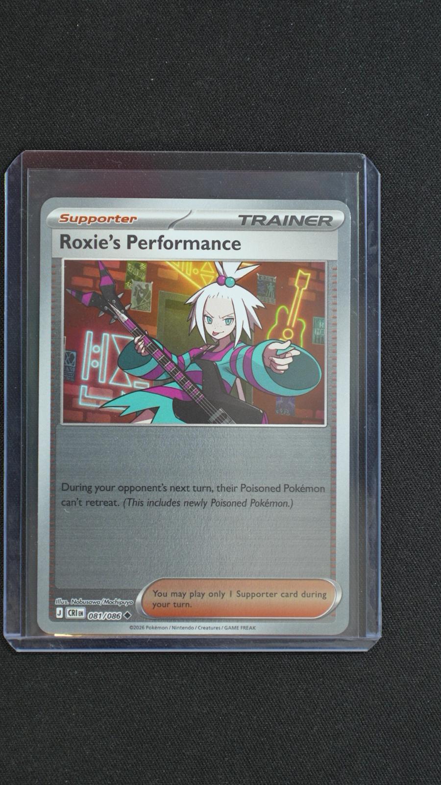 Roxie's Performance 081/086 Uncommon Chaos Rising Pokemon Reverse Holo Near Mint