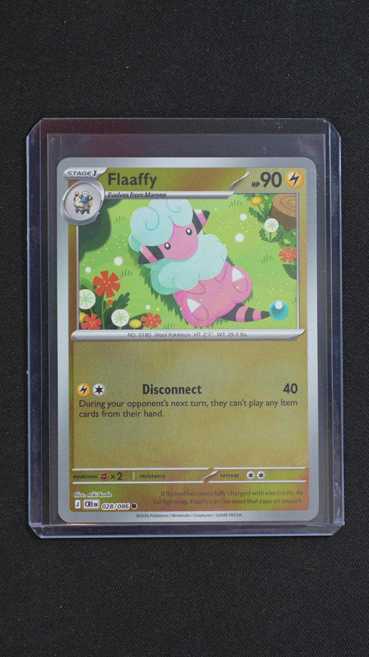 Flaaffy 028/086 Common Chaos Rising Pokemon Reverse Holo Near Mint