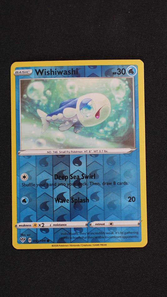 Wishiwashi 050/189 Common Darkness Ablaze Pokemon Reverse Holo Near Mint