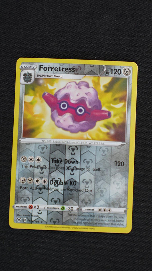 Forretress 114/185 Rare Vivid Voltage Pokemon Reverse Holo Near Mint