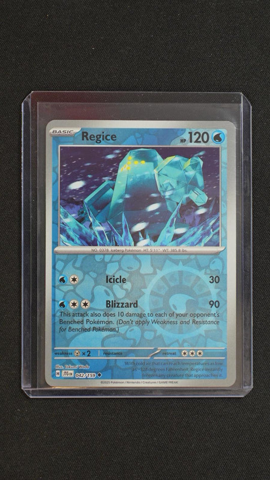 Regice 042/159 Uncommon Journey Together Pokemon Reverse Holo Near Mint