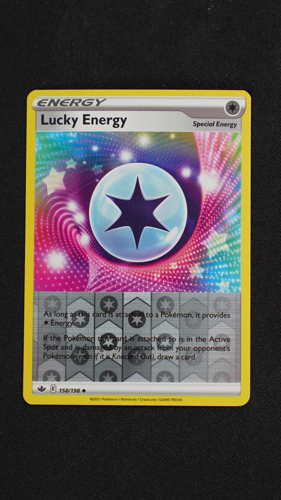 Lucky Energy 158/198 Uncommon Chilling Reign Pokemon Reverse Holo Near Mint
