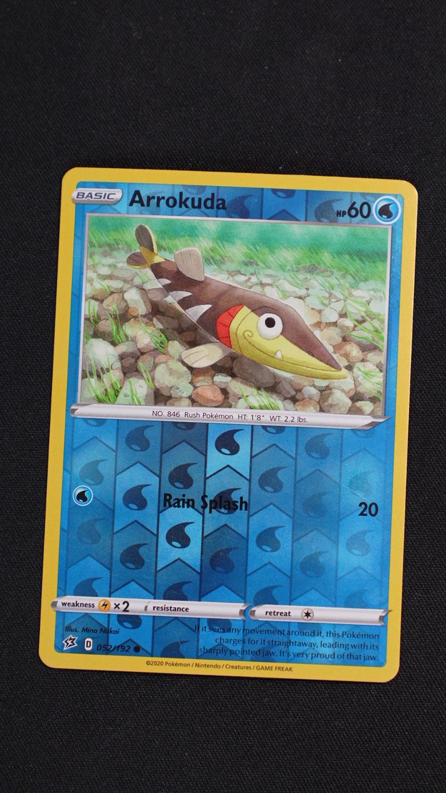 Arrokuda 052/192 Common Rebel Clash Pokemon Reverse Holo Near Mint