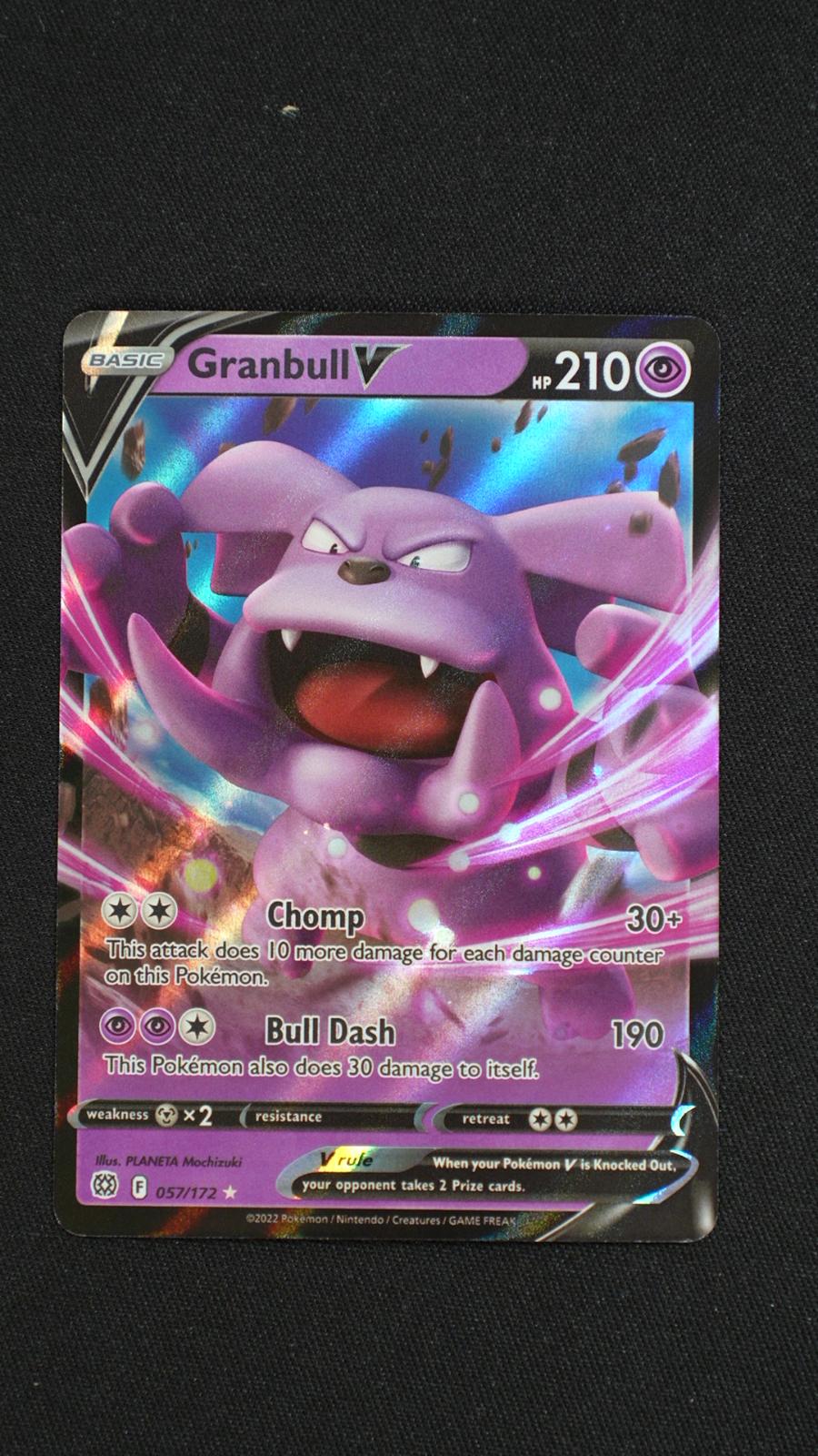 Granbull V 057/172 Holo V Rare Brilliant Stars Pokemon Near Mint