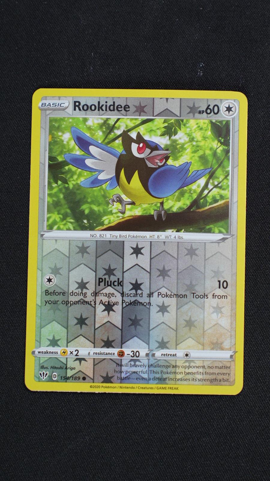 Rookidee 154/189 Common Darkness Ablaze Pokemon Reverse Holo Near Mint