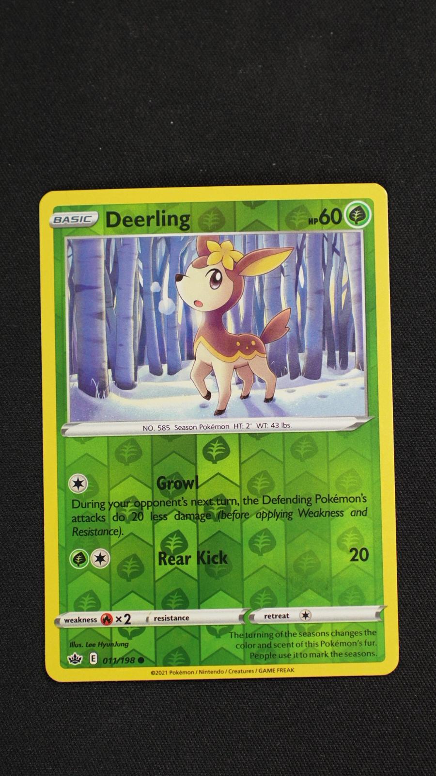 Deerling 011/198 Common Chilling Reign Pokemon Reverse Holo Near Mint