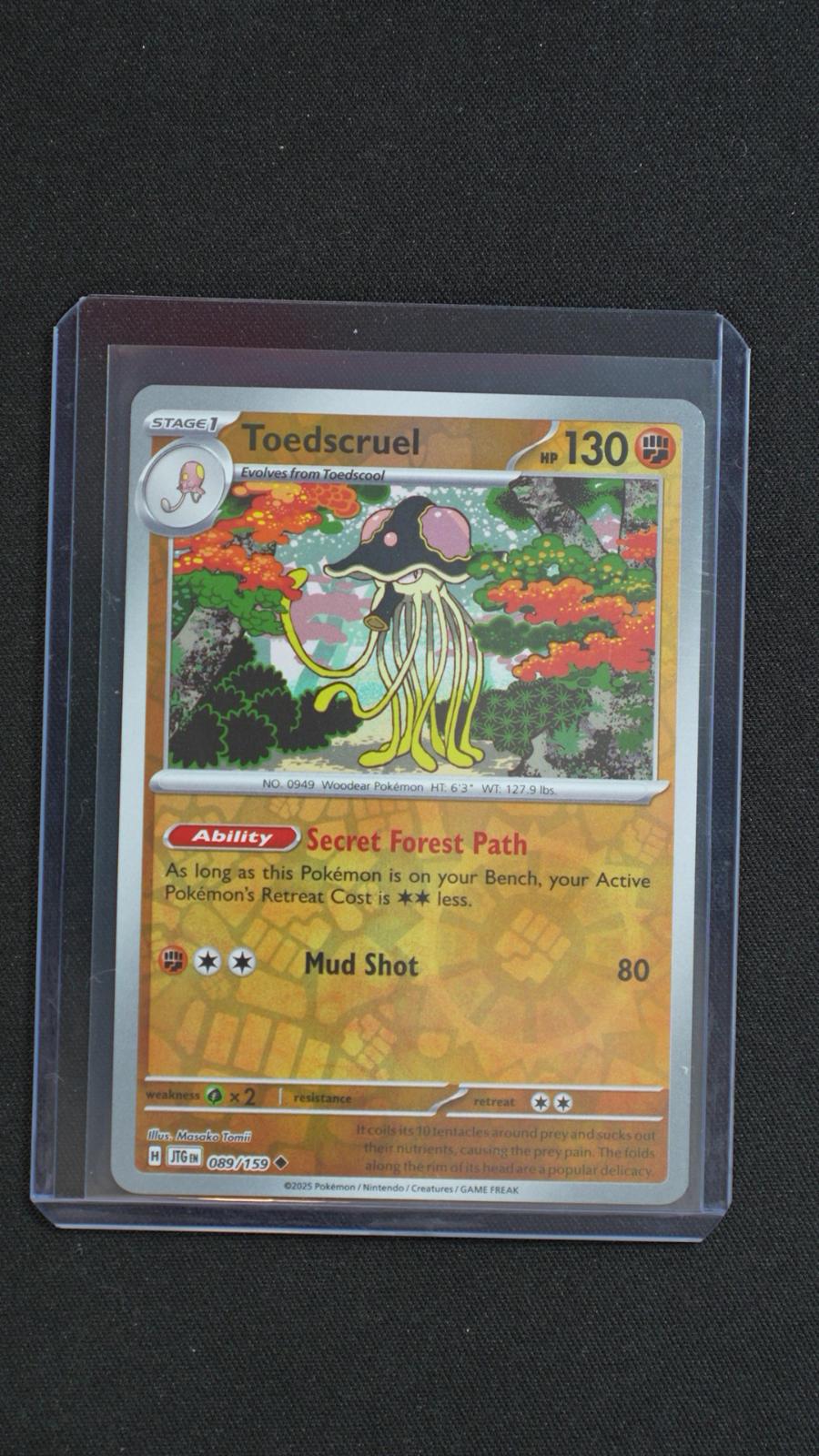 Toedscruel 089/159 Uncommon Journey Together Pokemon Reverse Holo Near Mint