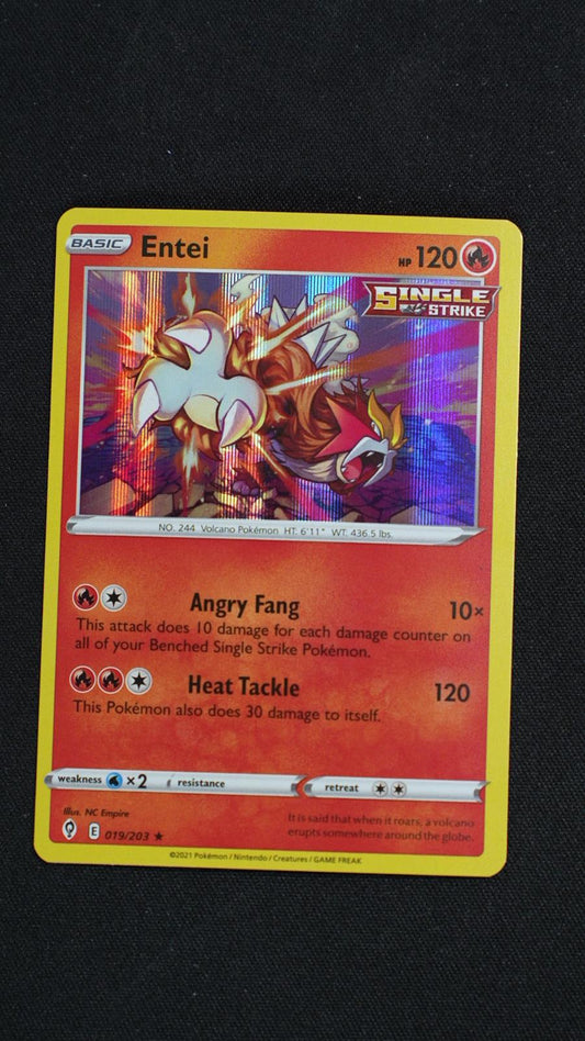 Entei 019/203 Holo Rare Evolving Skies Pokemon Holo Near Mint