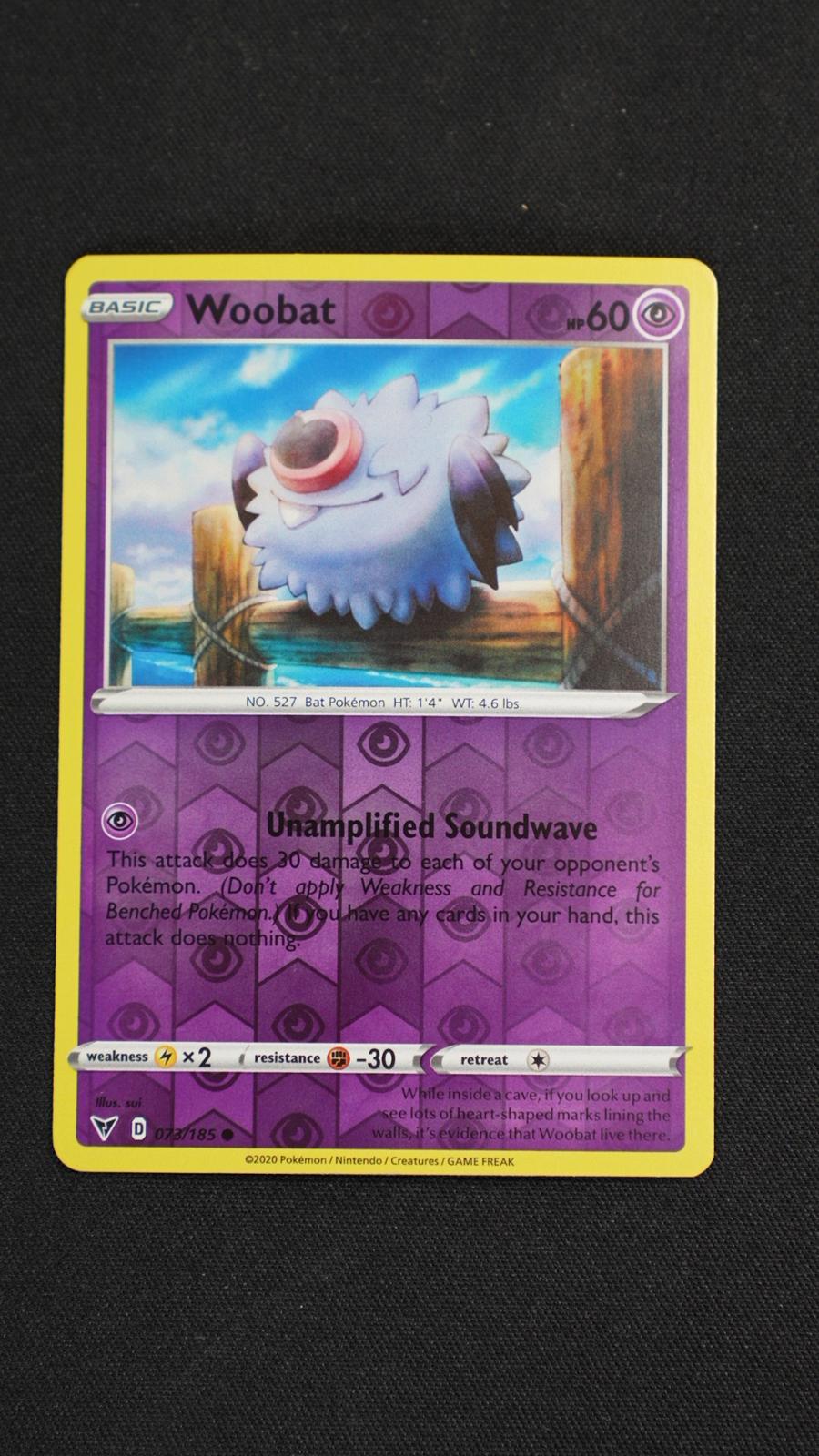Woobat 073/185 Common Vivid Voltage Pokemon Reverse Holo Near Mint