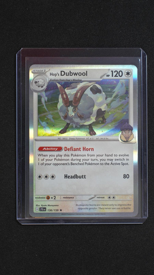 Hop's Dubwool 136/159 Rare Journey Together Pokemon Holo Near Mint
