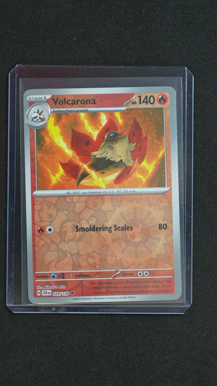 Volcarona 029/159 Uncommon Journey Together Pokemon Reverse Holo Near Mint