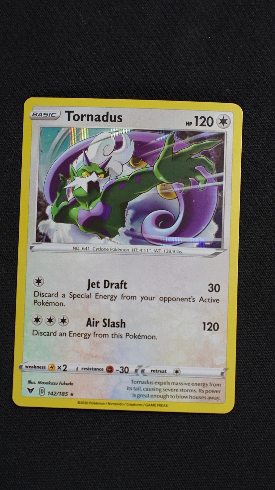 Tornadus 142/185 Holo Rare Vivid Voltage Pokemon Holo Near Mint