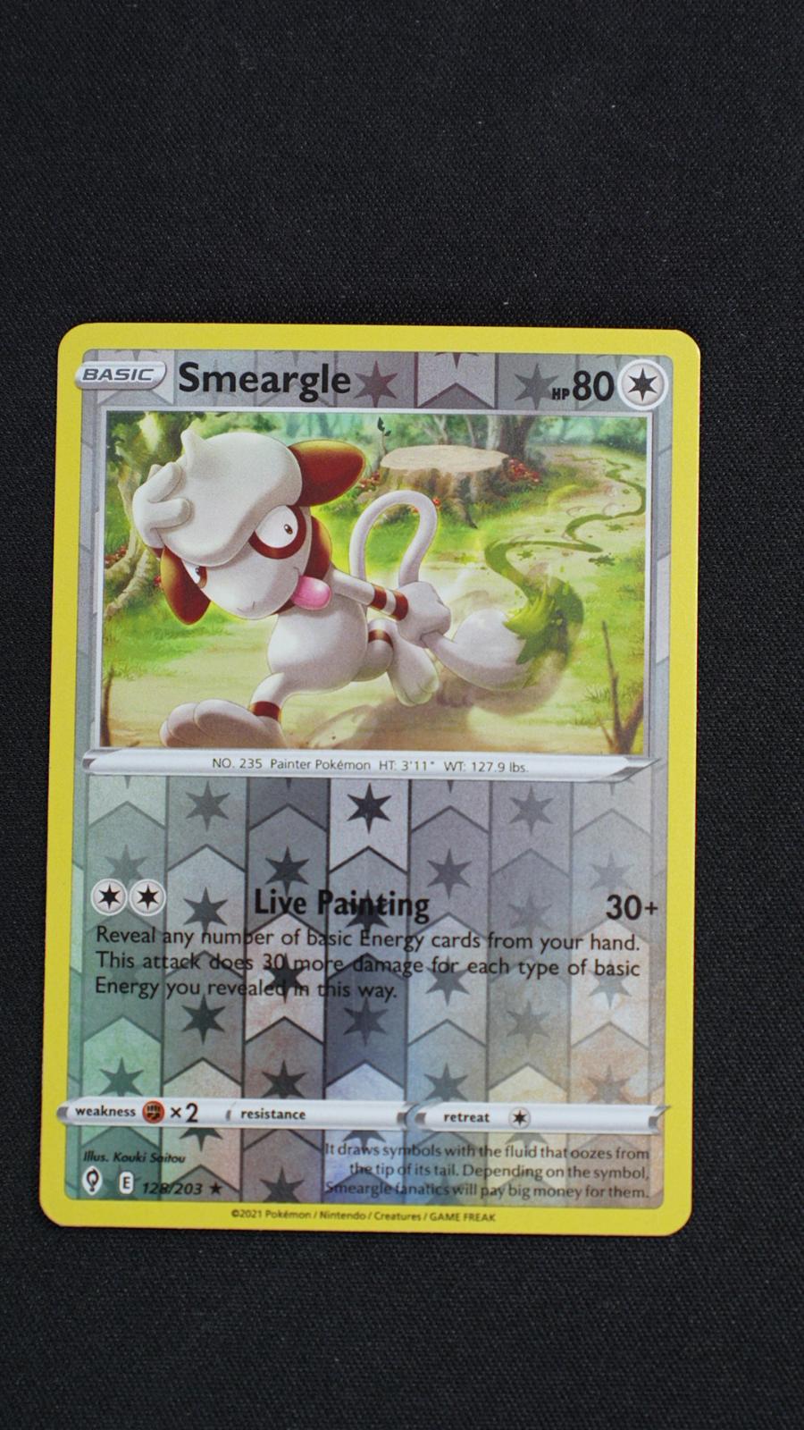 Smeargle 128/203 Rare Evolving Skies Pokemon Reverse Holo Near Mint