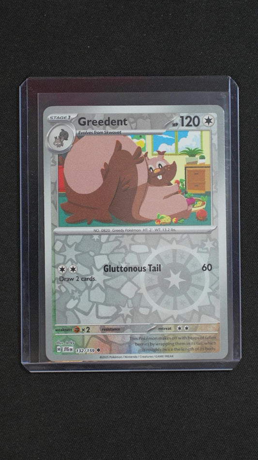 Greedent 132/159 Uncommon Journey Together Pokemon Reverse Holo Near Mint