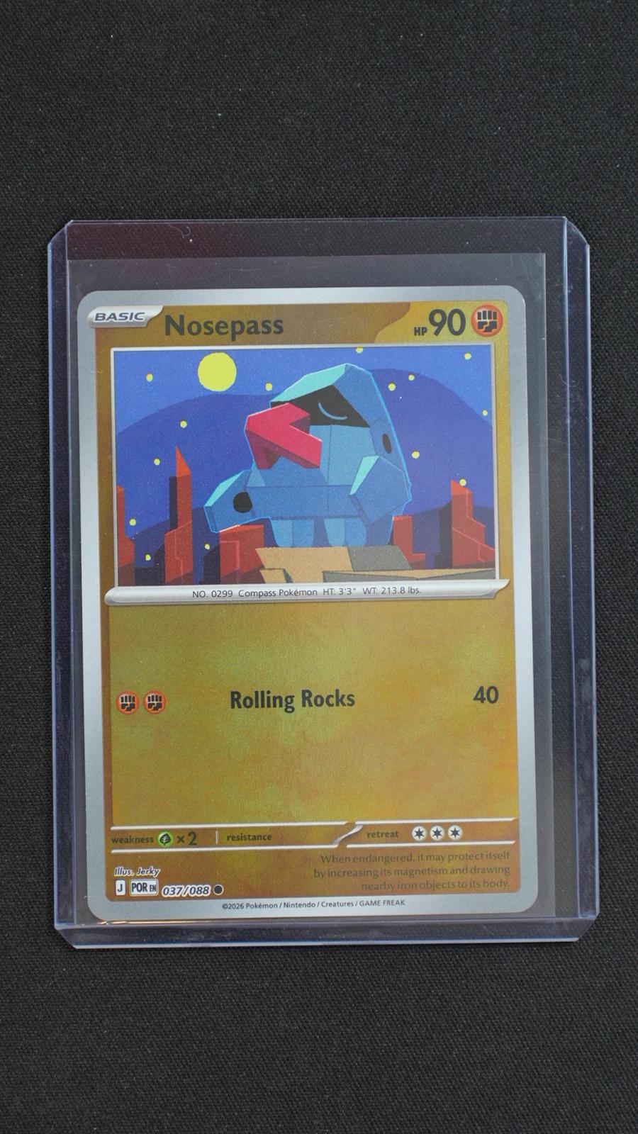 Nosepass 037/088 Common Perfect Order Pokemon Reverse Holo Near Mint