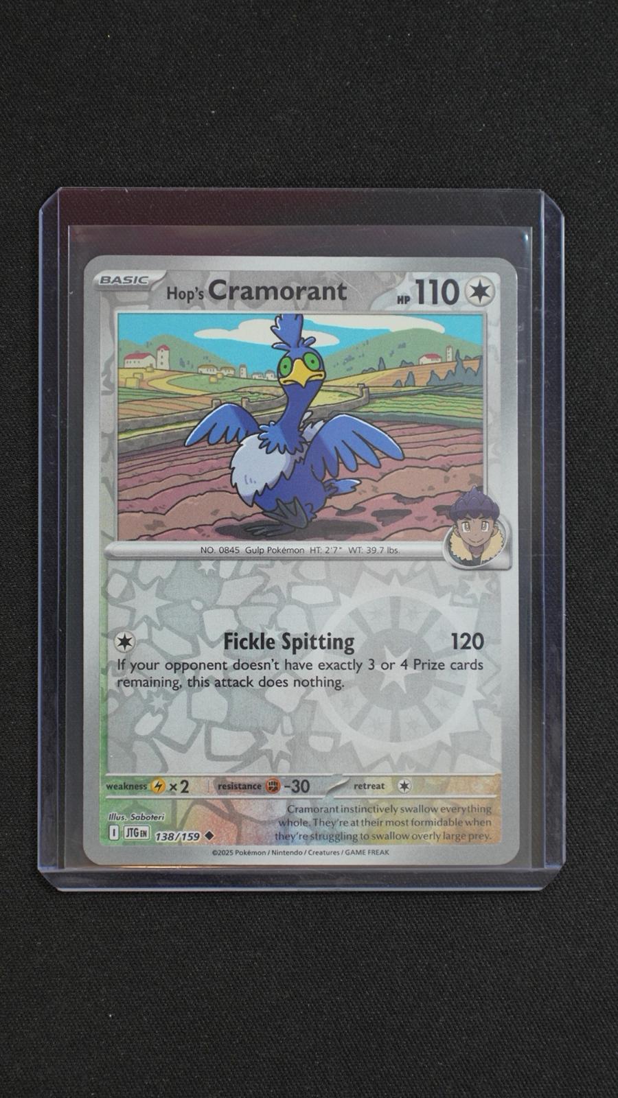 Hop's Cramorant 138/159 Uncommon Journey Together Pokemon Reverse Holo Near Mint