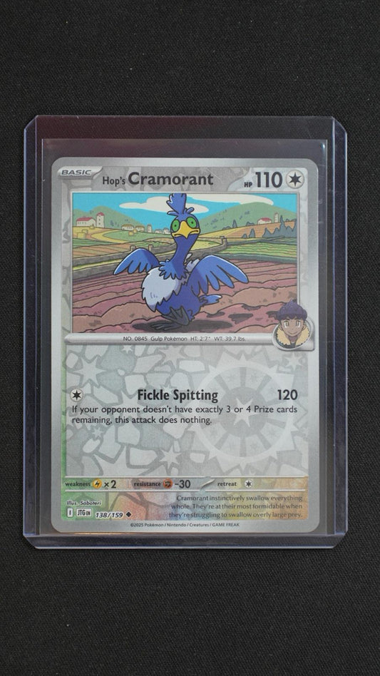 Hop's Cramorant 138/159 Uncommon Journey Together Pokemon Reverse Holo Near Mint