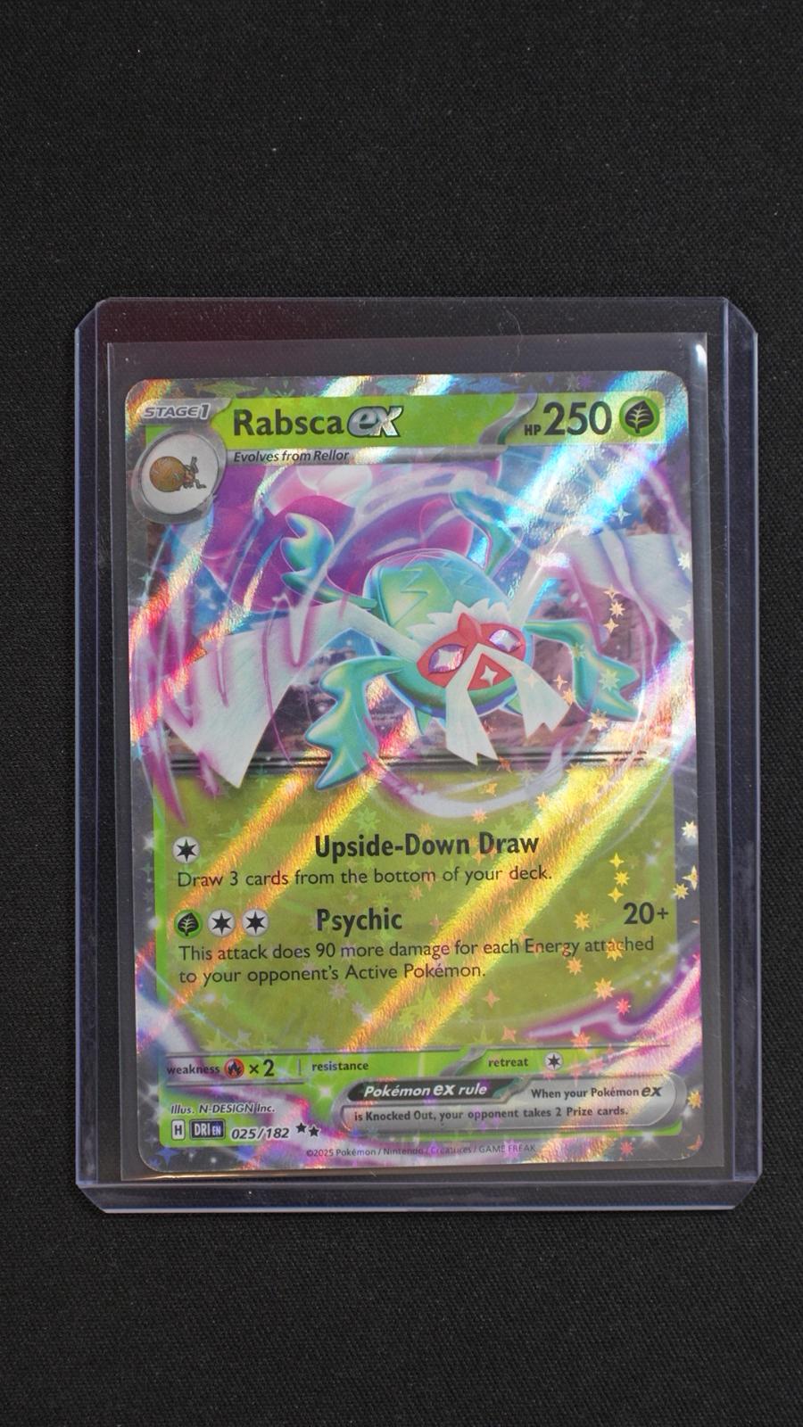 Rabsca ex 025/182 Double Rare Destined Rivals Pokemon Holo Near Mint
