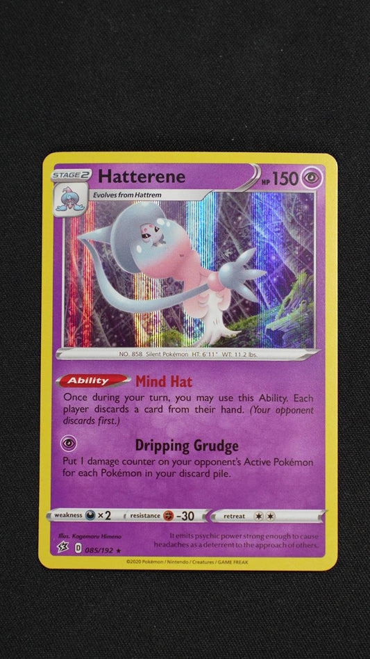 Hatterene 085/192 Holo Rare Rebel Clash Pokemon Holo Near Mint