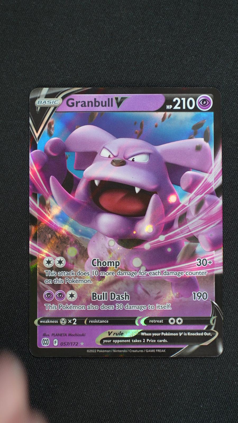 Granbull V 057/172 Holo V Rare Brilliant Stars Pokemon Near Mint