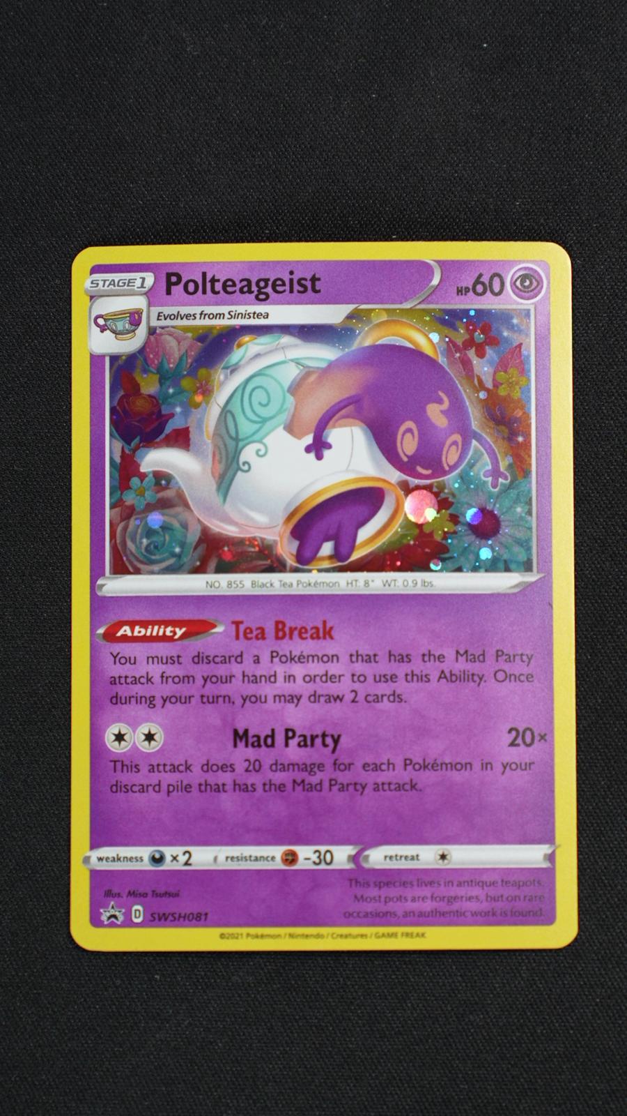 Polteageist SWSH081 Holo Promo Sword & Shield Promo Pokemon Holo Near Mint