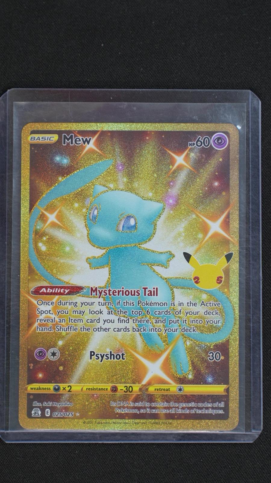Mew 025/025 Holo Rare Celebrations Pokemon Near Mint