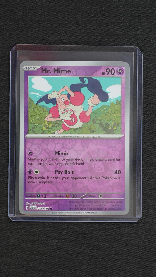 Mr. Mime 058/159 Common Journey Together Pokemon Reverse Holo Near Mint