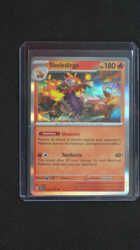 Skeledirge 031/191 Rare Surging Sparks Pokemon Holo Near Mint
