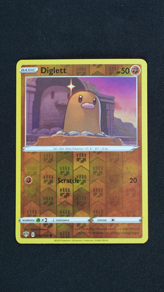 Diglett 084/189 Common Darkness Ablaze Pokemon Reverse Holo Near Mint