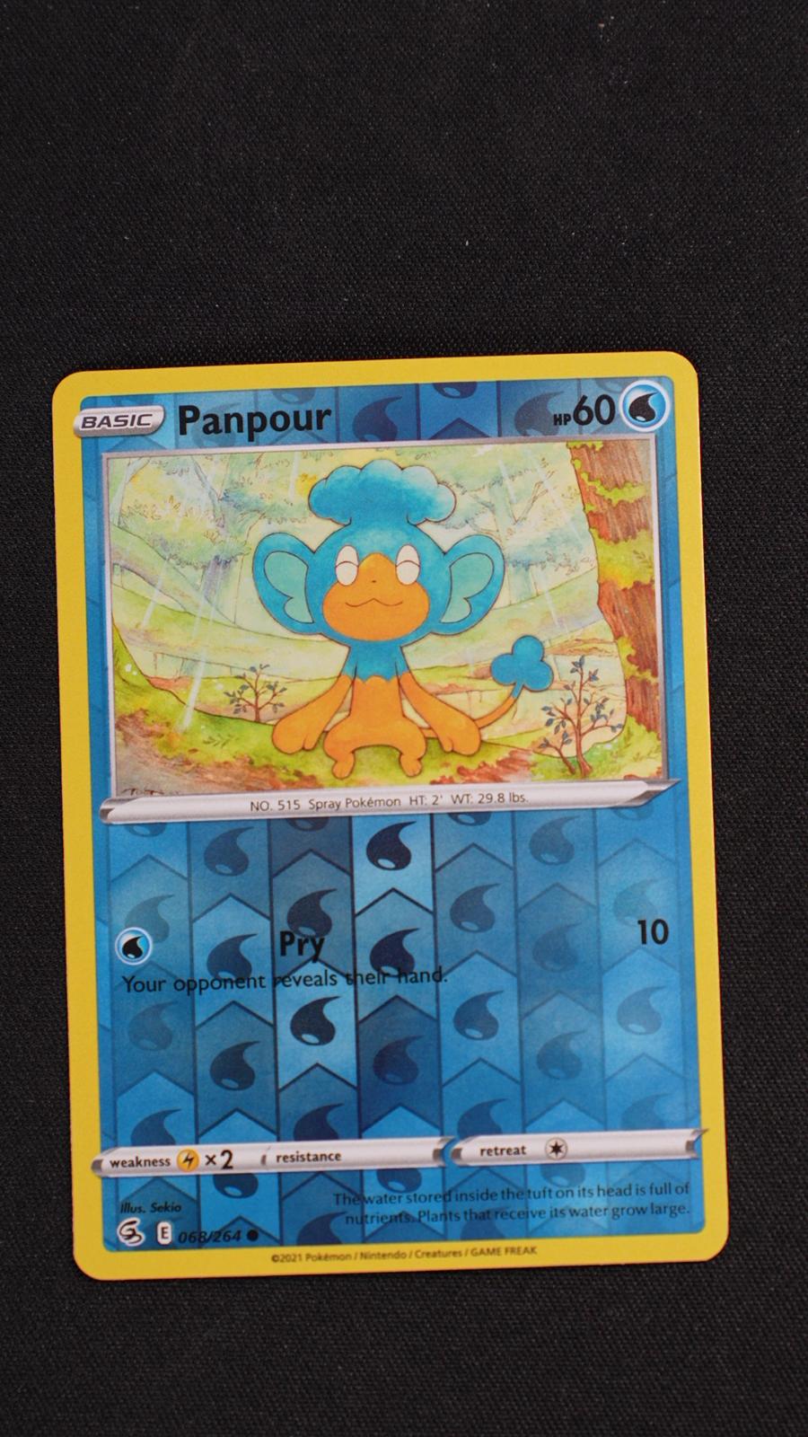 Panpour 068/264 Common Fusion Strike Pokemon Reverse Holo Near Mint