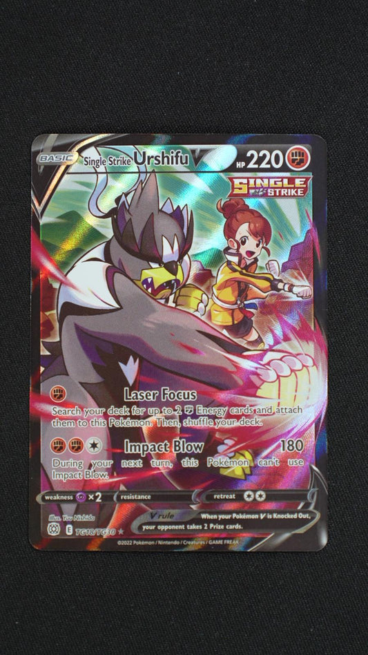 Single Strike Urshifu V TG18/TG30 Holo Brilliant Stars Trainer Pokemon NM