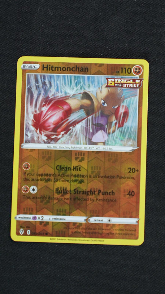 Hitmonchan 081/203 Common Evolving Skies Pokemon Reverse Holo Near Mint